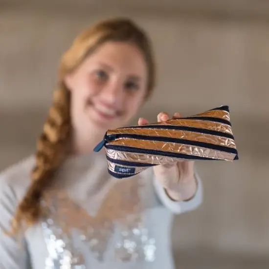 ZIPIT Metallic Pencil Case image {1}