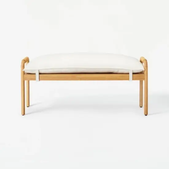 Ventura Pillow Top Bench Natural - Threshold&trade; designed with Studio McGe Assembly Required image {1}
