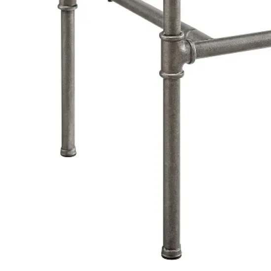 Dillon Metal Barstool Textured Silver/White - Hillsdale Furniture image {11}