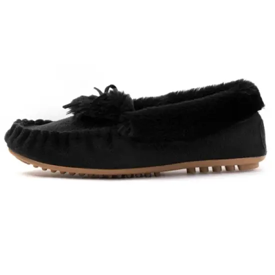 RockDove Women's Naomi Faux Fur Moccasin Slipper image {1}