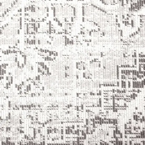 Sofia Fleur 5'3" x 7'2" Outdoor Patio Rug Gray - Nicole Miller image {2}