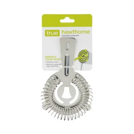 True Hawthorne Strainer, Stainless Steel Strainer, Cocktail Strainer for Drinks, Martini Strainer, Strainer for Bartending, Bar Accessories, Bar Tools image {6}