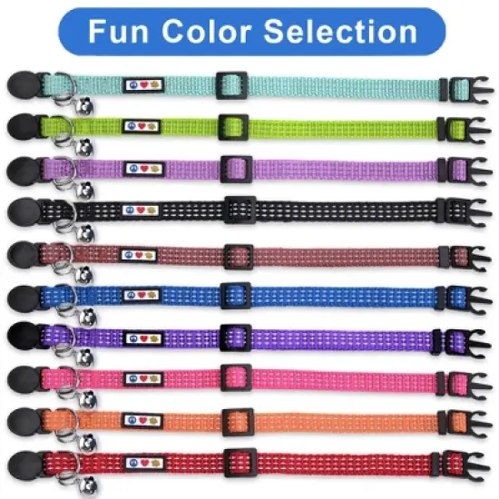 Pawtitas Reflective Cat Collar Adjustable image {6}