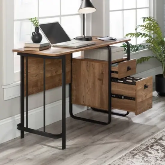 Sauder Station House Desk Etched Oak image {3}