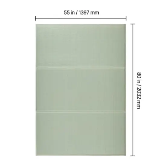 VEVOR Japanese Tatami Mat, Queen Size Foldable Japanese Tatami Mattress( Natural Rush Grass), Japanese Floor Mattress with Non-Slip Backing, Green image {7}