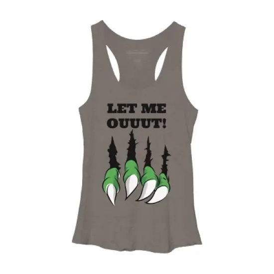 Women's Design By Humans Let the monster out halloween By ArtStyleAlice Racerback Tank Top image {4}