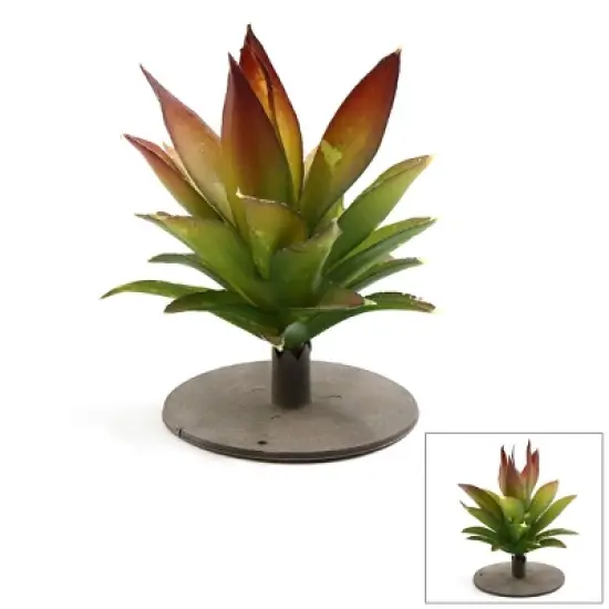 Unique Bargains Plastic Terrarium Leaves Plant Animals Habitat for Amphibian Reptile Green image {3}