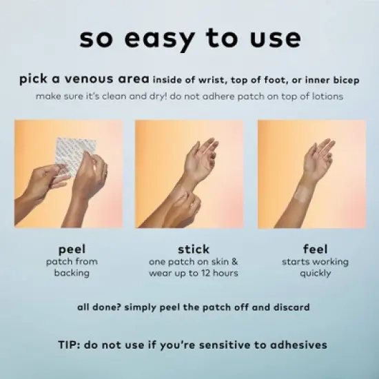 The Good Patch Think Plant-Based Vegan Wellness Patch - 4ct image {5}