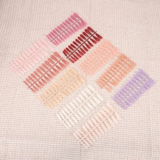 Unique Bargains Women's Elegant Fake Nails Colorful 240-pieces Per Set image {4}