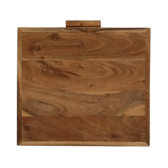 Wadley Boho Handcrafted Acacia Wood Nightstand Natural - Christopher Knight Home image {5}