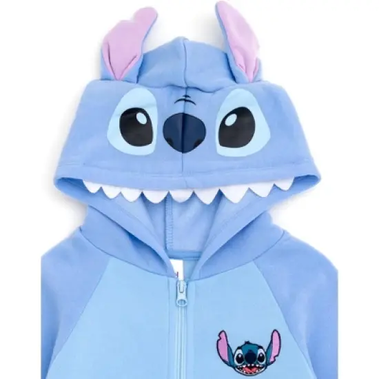 Disney Lilo & Stitch Girls French Terry Zip Up Cosplay Hoodie Little Kid to Big Kid image {1}