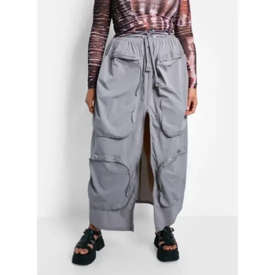 Rebdolls Women's Harley Nylon Cargo Maxi A Line Skirt image {2}