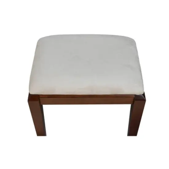 Solid Wood Vanity Bench Brown - International Concepts image {3}
