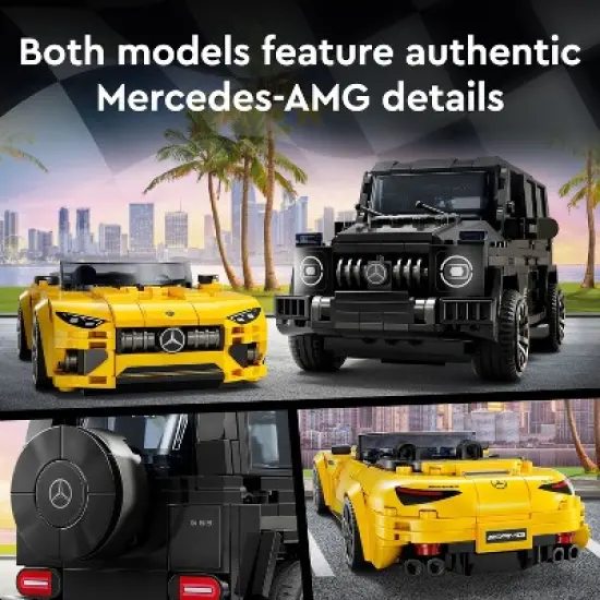 LEGO Speed Champions Mercedes-AMG G 63 & Mercedes-AMG SL 63 F1 Toy Car 76924 image {3}