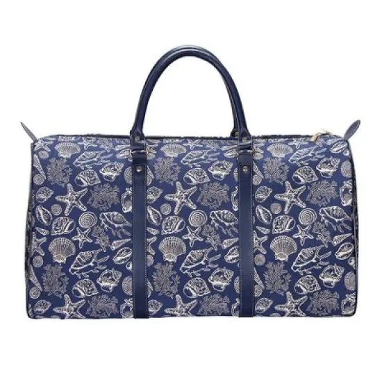 Signare USA Sea Shell Blue Big Holdall/Duffel Bag image {3}