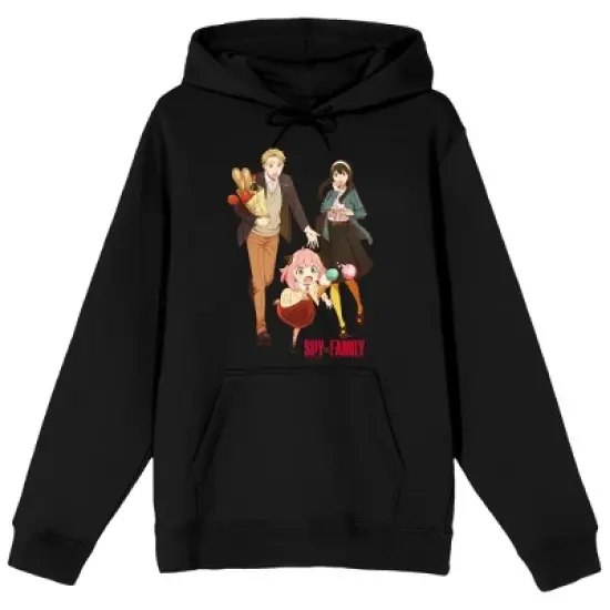 Spy X Family Loid Anya Yor Different Facial Expressions Men's Black Sweatshirt image {5}