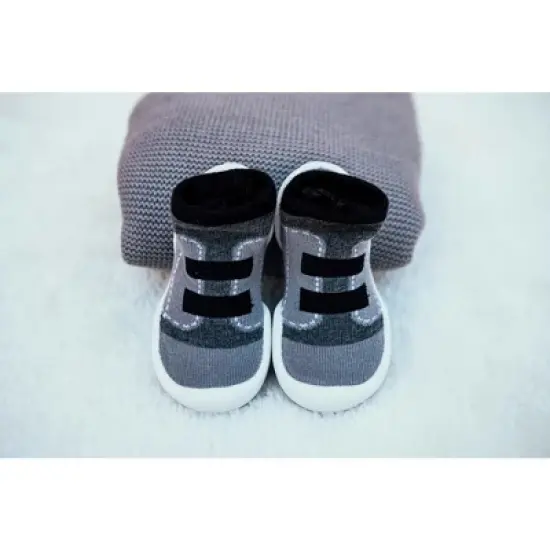 Komuello Toddler First Walk Sock Shoes - Walker Black image {7}
