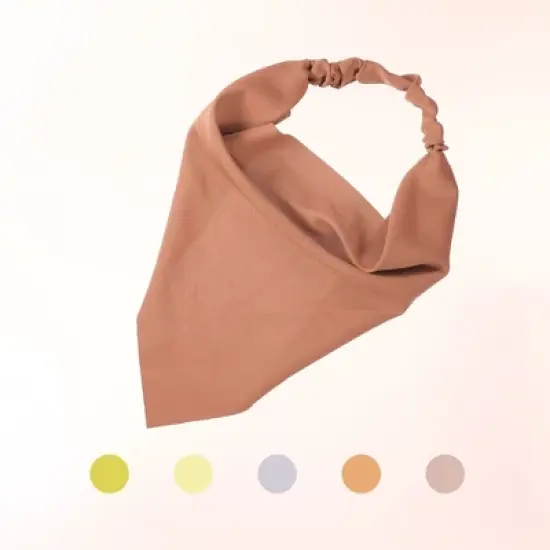 Unique Bargains Girl's Non Slip Triangle Hair Scarf Multicolour 12.6"x7.87" 6 Pcs image {4}