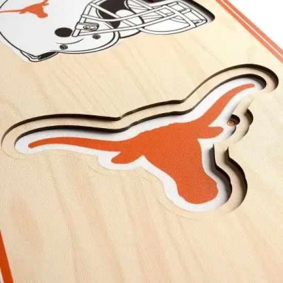 8" X 32" NCAA Texas Longhorns 3D StadiumView Banner image {3}