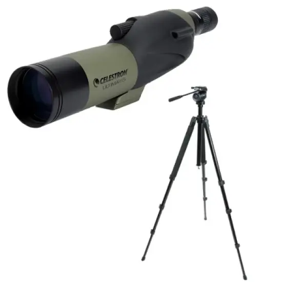 Celestron Ultima 65mm Spotting Scope and TrailSeeker Tripod Bundle image {1}