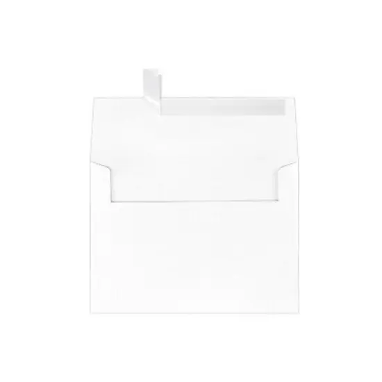 LUX A7 Invitation Envelopes 5 1/4 x 7 1/4 50/Box White Linen 4880-WLI-50 image {4}