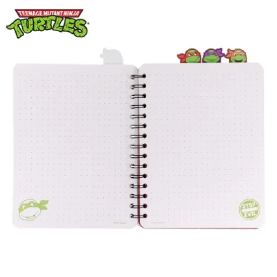 Inkology, LLC Teenage Mutant Ninja Turtles 4-Tab Spiral Notebook With 160 Dotted Sheets image {3}