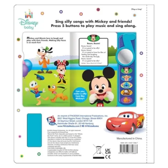 Disney Baby: Silly Songs Sound Book - by Pi Kids (Mixed Media Product) image {3}