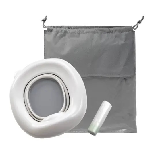 Nuby Travel Potty with Disposable Bags - Gray/White image {2}