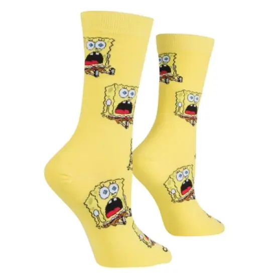 Cool Socks, Surprised Bob, Funny Novelty Socks, Adult, Medium image {1}