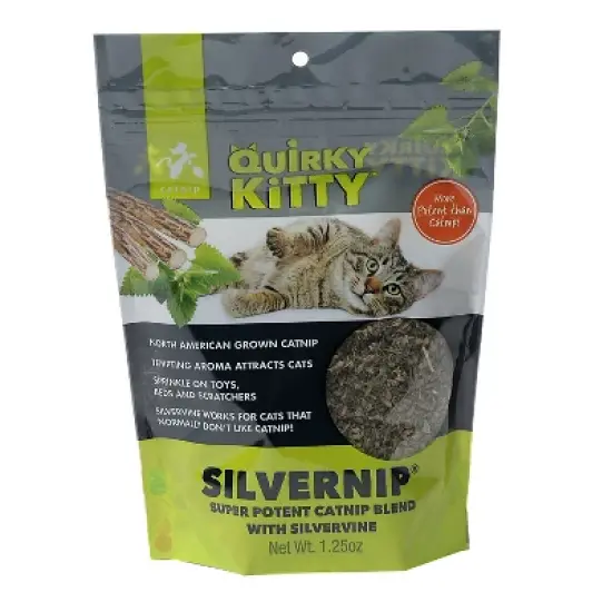 Quirky Kitty Silvervine & North American Catnip Blend Cat Treats - 1.25oz image {7}