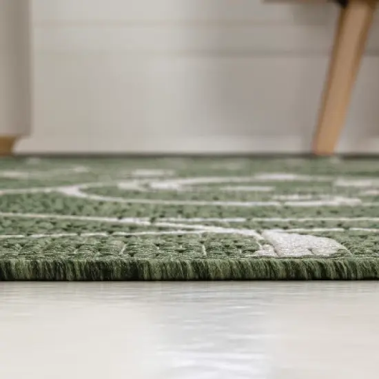 Maribel Traditional Classic All-Over Scroll Indoor/Outdoor Area Rug - JONATHAN Y image {6}