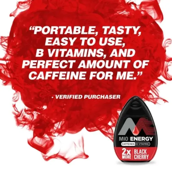 MiO Energy Black Cherry Liquid Water Enhancer - 3.24 fl oz Bottle image {7}
