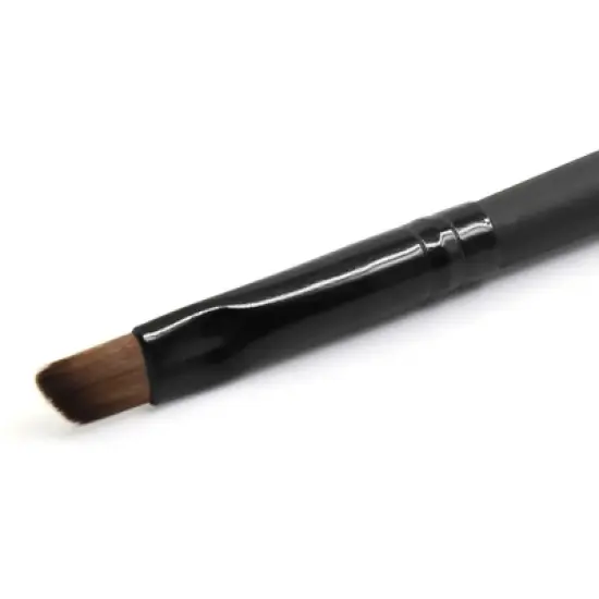 Unique Bargains Black Soft Eyebrow Brush Angled Grooming Eye Make Up Creams Applicator Tool image {1}