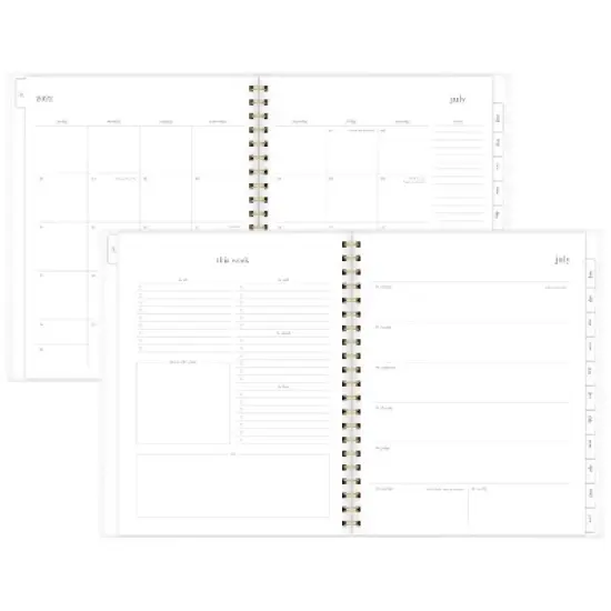 2022-23 Academic Planner Weekly/Monthly Frosted 11"x8.5" Pink Stars - Sugar Paper Essentials image {1}