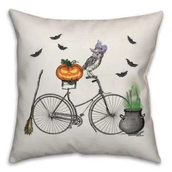 Creative Products Halloween Bike 18 x 18 Indoor / Outdoor Pillow image {3}