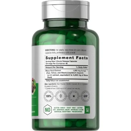 Horbaach Maca Root 4800mg | 120 Capsules image {1}