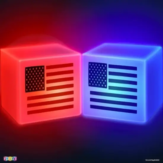 American Capture The Flag Game Up to 14 Players - Capture The Flag Set Includes 14 Bands, 16 Team Lights, 2 Flags - Play22Usa image {2}