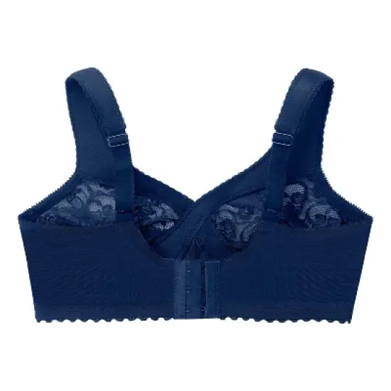 Glamorise Womens MagicLift Original Support Wirefree Bra 1000 Blue image {4}