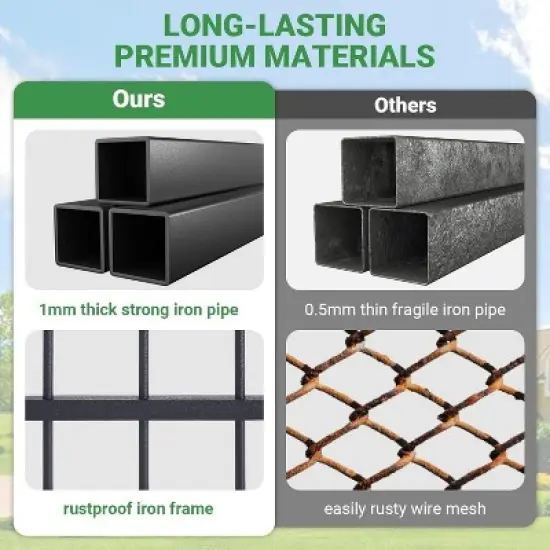 Large Dog Kennel Outside Dog Cage With Roof, Heavy Duty Outdoor Pet Pens With Stainless Steel Bowls for Yard Garden Backyard image {5}