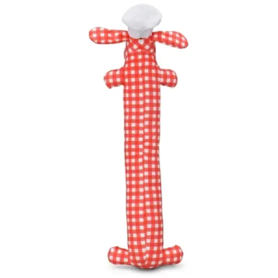 Multipet Chef Loofa Dog Interactive Plush Toy image {1}
