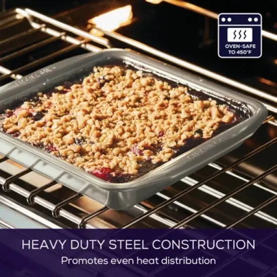 Circulon 9" Square Cake Pan Gray image {3}