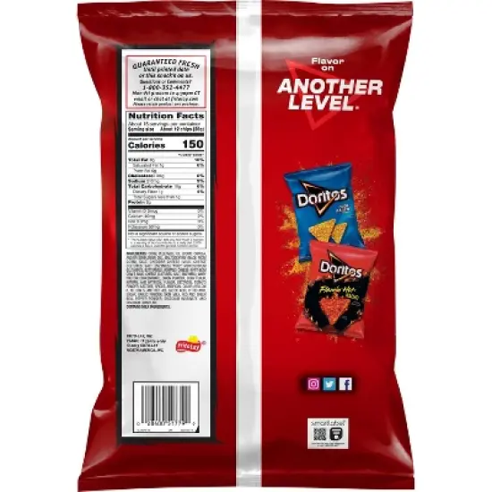 Doritos Nacho Cheese Flavored Tortilla Chips - 14.5oz image {1}