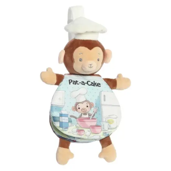 ebba Small Pat-A-Cake Story Pals Educational Baby Stuffed Animal Brown 9" image {1}