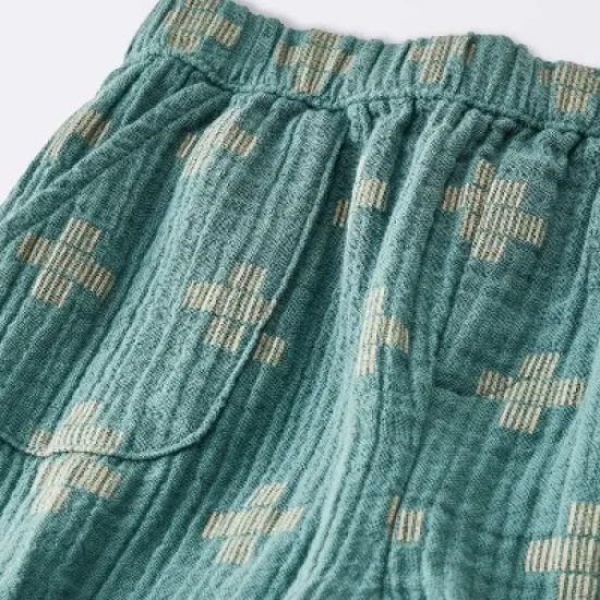 Baby Boys' 2pc Plus Graphic T-Shirt & Gauze Pants Set - Cloud Island&trade; Blue image {3}