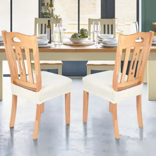 Unique Bargains Polyester Spandex Waterproof Durable Dining Chair Slipcovers image {5}