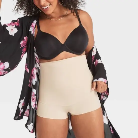 Maidenform Self Expressions Women's Shaping High-Waist Boy Shorts SE2107 image {2}