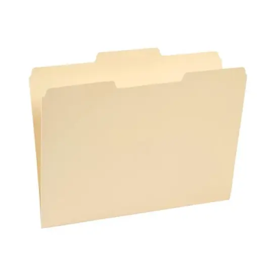 Staples 100% Recycled Manila File Folders Letter 3-Tab 100/Box (246850) TR246850-CC image {4}