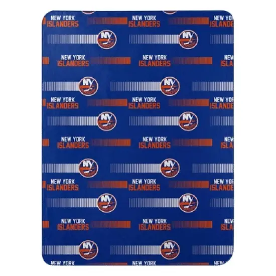 NHL New York Islanders Double Sided Cloud Throw Blanket image {1}