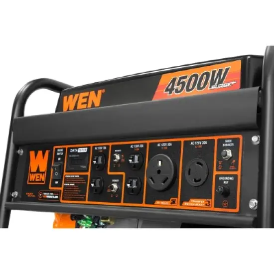 WEN GN4500 4500-Watt 212cc Transfer Switch and RV-Ready Portable Generator image {3}