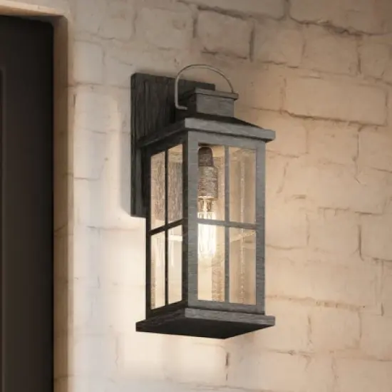 Urban Ambiance Luxury Transitional Outdoor Wall Sconce 14.25''H x 6''W,  Aged Pewter Finish,  Anaheim Collection, UHP1295 image {7}